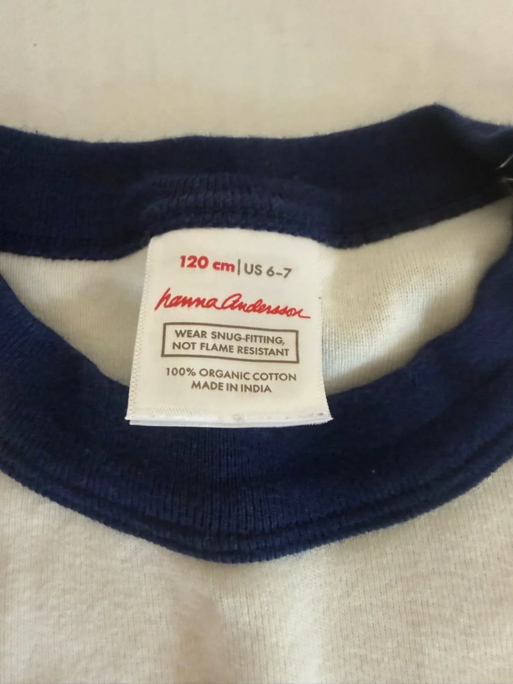 Hanna Andersson Red and Cream‎ Striped Kids Pajama Top